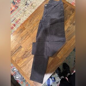 Loft curvy skinny grey corduroy jeans